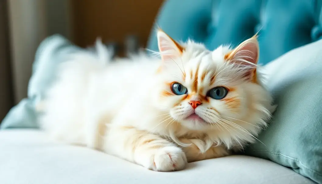 A Maine Coon showing off its majestic furry glory.
